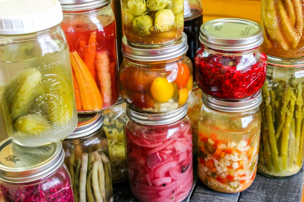 jars of fermented foods.1
