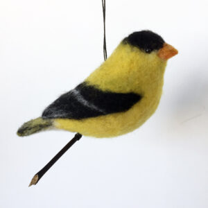 felted goldfinch