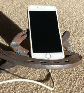 horseshoe fish phone holder
