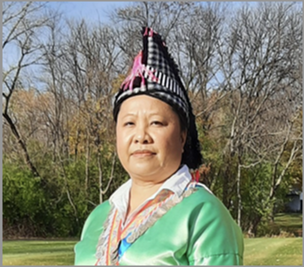 Mandora Young teaches Hmong Embroidery