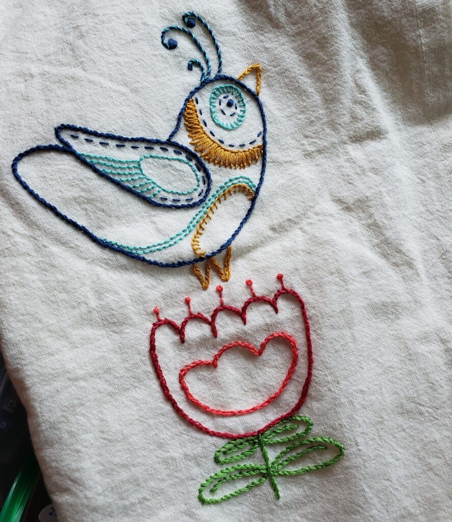 flour sack embroidery