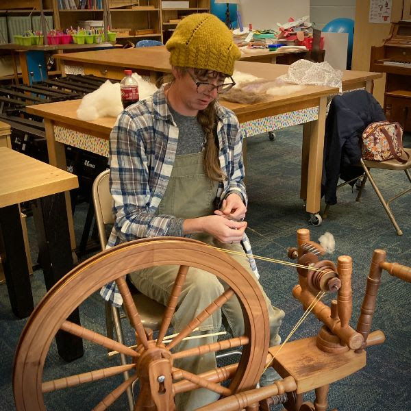 spinning on a wheel