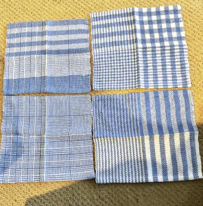 Four woven napkins