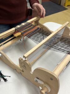 Weaving on a loom