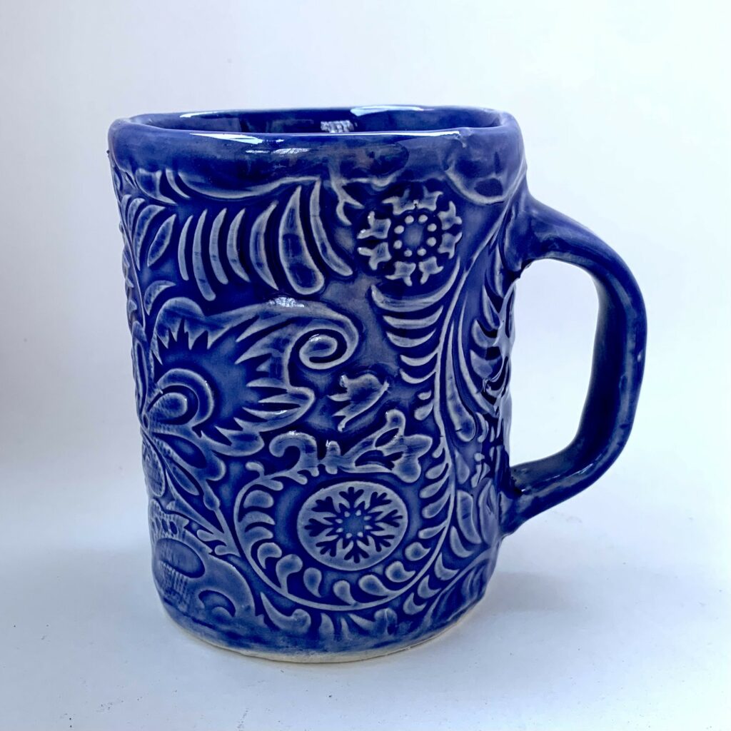 slab stamped mug peg